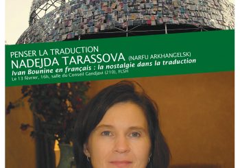 NADEJDA TARASSOVA, « Ivan Bounine en français : la nostalgie dans la traduction »