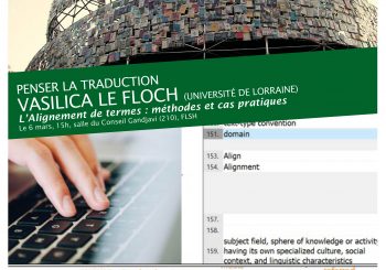 VASILICA LE FLOCH, « L’Alignement des termes : méthodes et cas pratiques »