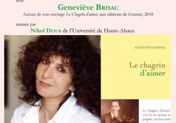 Rencontre – Conférence avec Geneviève Brisac