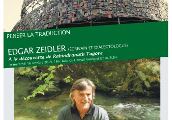 EDGAR ZEIDLER, «A la découverte de Rabindranath Tagore»