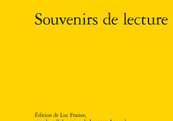 Jeanne Proust, <em>Souvenirs de lecture</em>